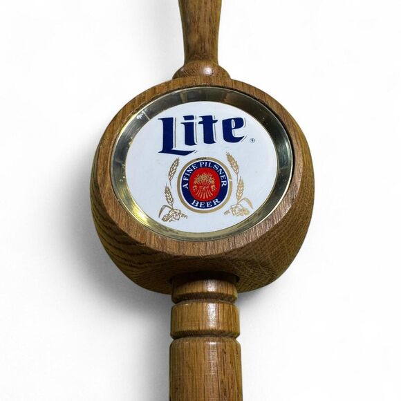 VTG Miller Lite Beer Tap Handle Fine Pilsner Breweriana Barware - Picture 2 of 8